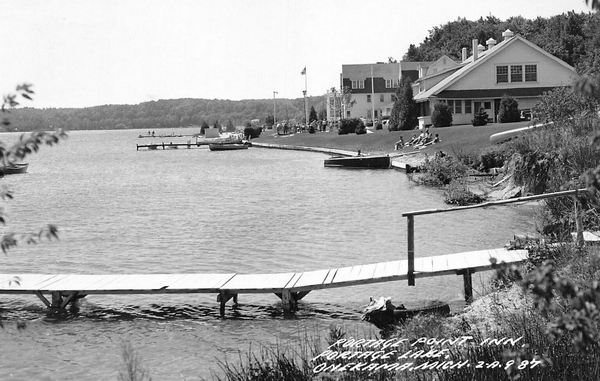 Portage Point Resort (Portage Point Inn) - Vintage Postcard (newer photo)